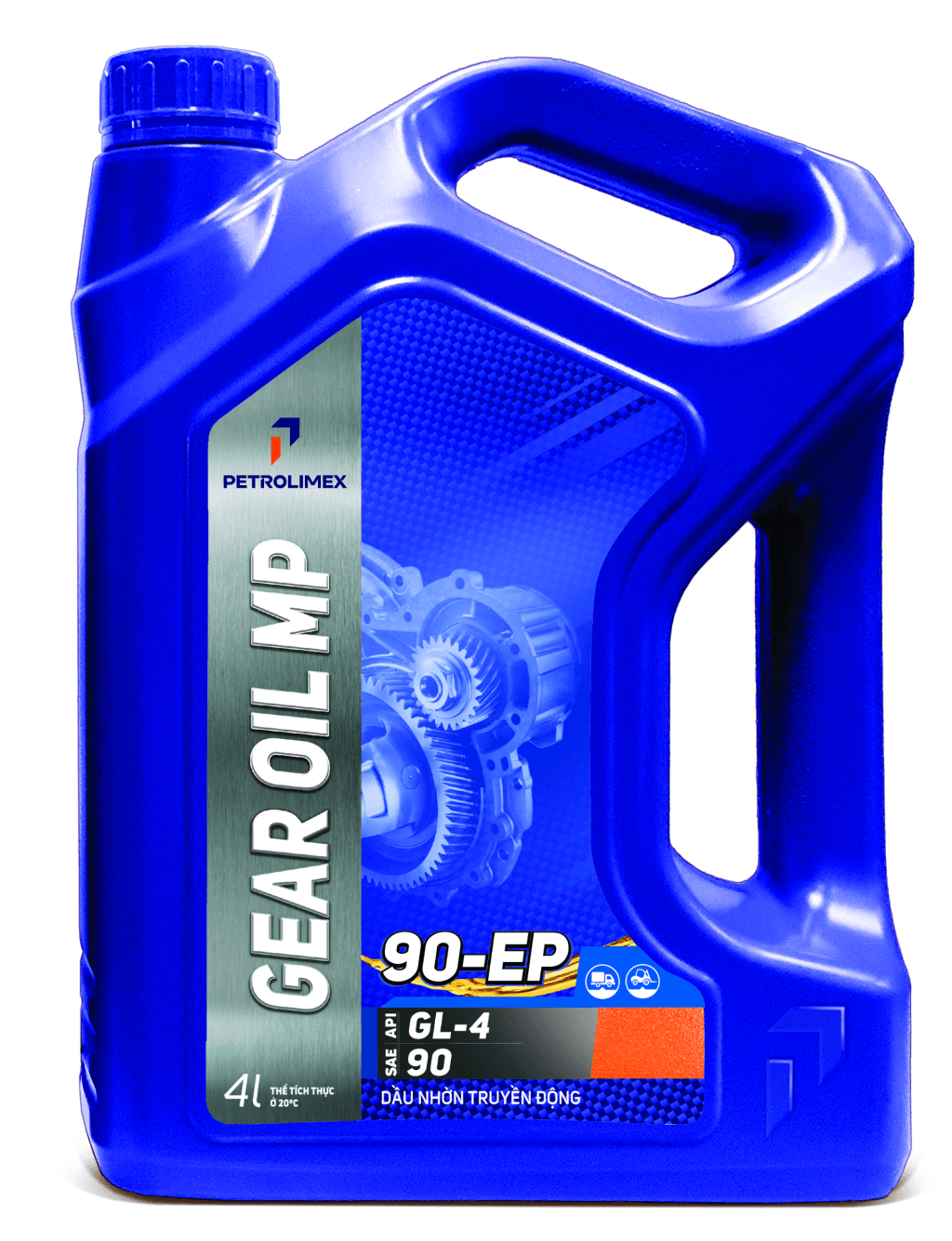 Bao bì sản phẩm PLC Gear Oil MP 90 EP của PLC